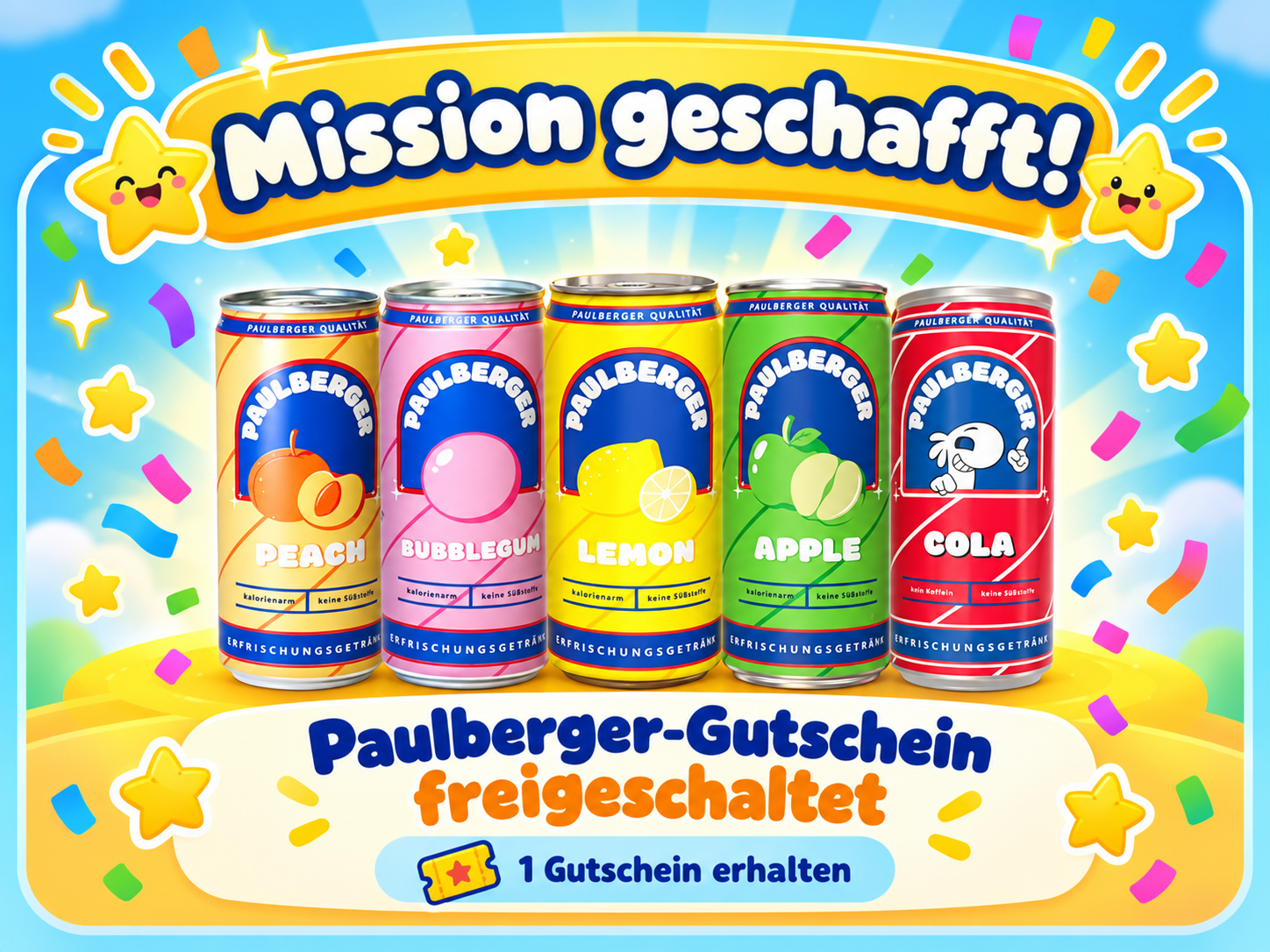 Mission geschafft - Paulberger-Gutschein freigeschaltet